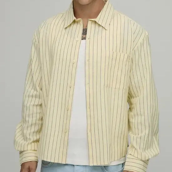 Light yellow long sleeve shirt