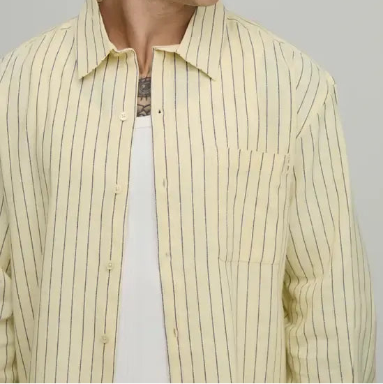 Light yellow long sleeve shirt