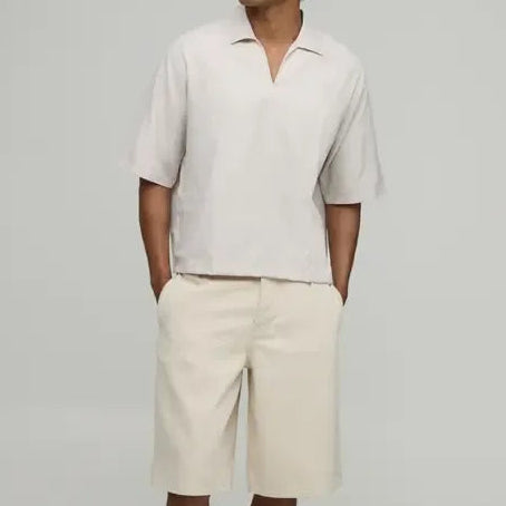 Off white short sleeve shirt